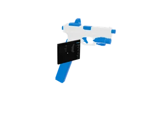 C44 — 3D render of the pistol model, shown from the side