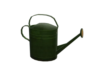 Watering — 3D render of the other model, shown from the side
