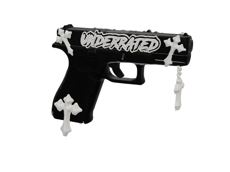 Zw Chpistol — 3D render of the pistol model, shown from the side