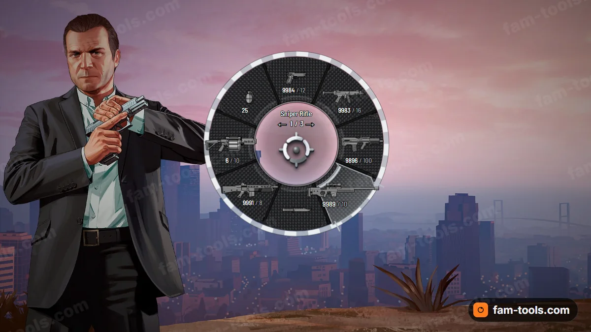 Apex weapon wheel in the Silver arrow palette