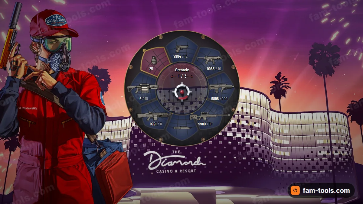 Cathedral weapon wheel in the Rose window palette