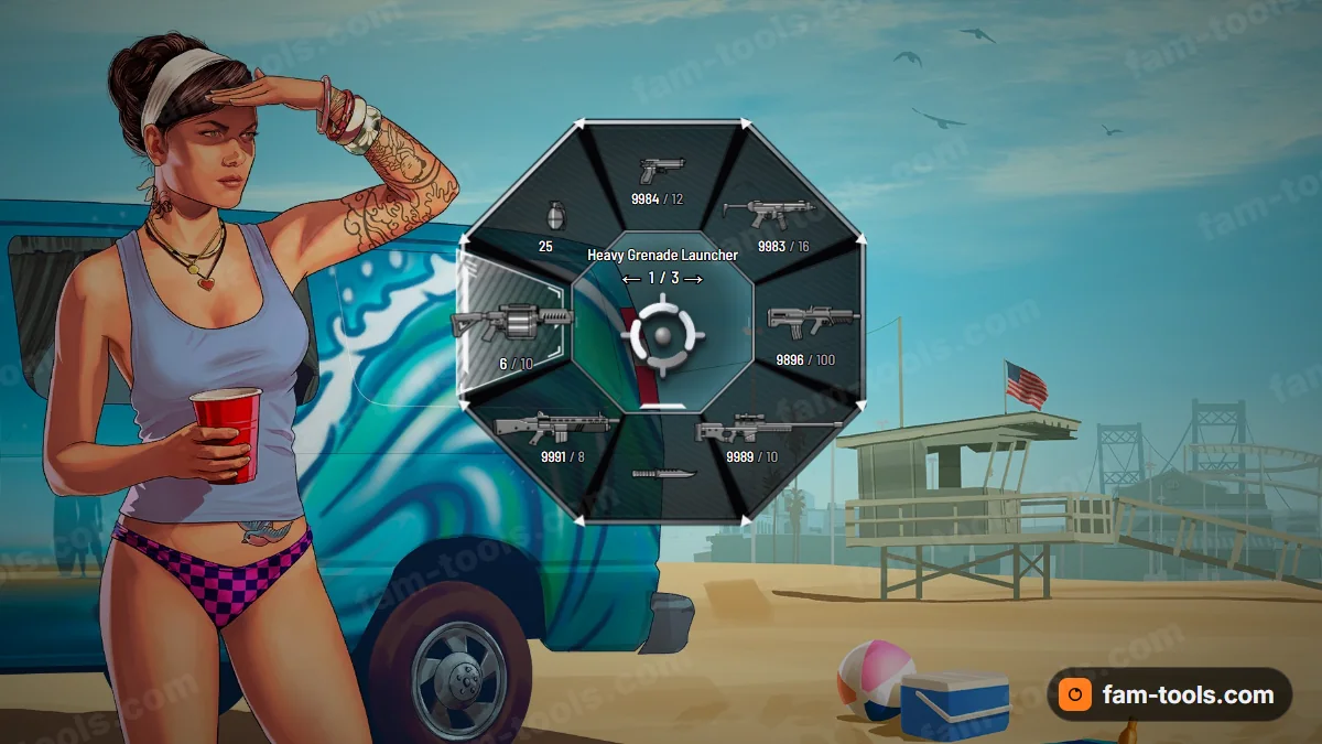 Killstreak weapon wheel in the Ghost palette