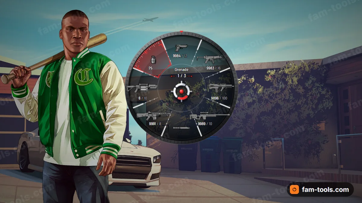 Scope weapon wheel in the Marksman palette