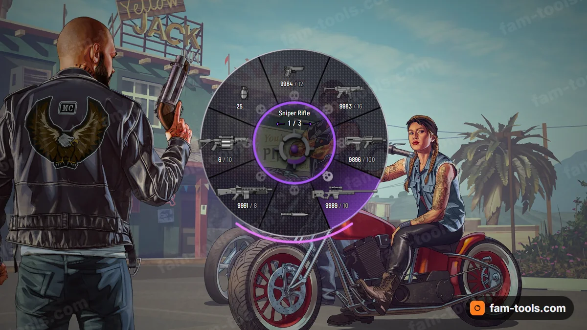 Skull Carbon weapon wheel in the Phantom palette