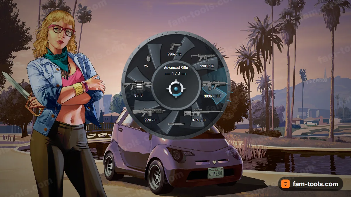 Turbine weapon wheel in the Ion palette