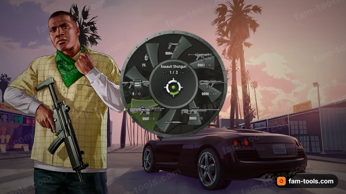 Turbine weapon wheel in the Nitro palette