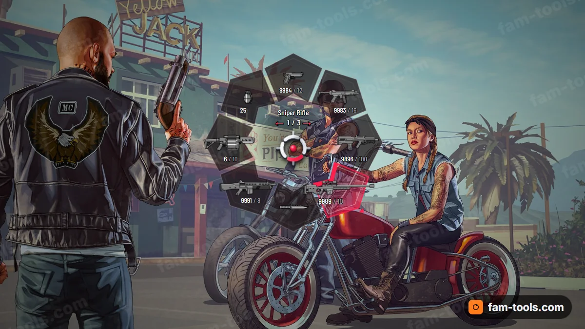Vanguard weapon wheel in the Killzone palette